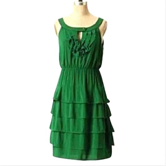 Maeve Dresses & Skirts - Anthropologie Maeve 💚 Ruffle Coquette Dress